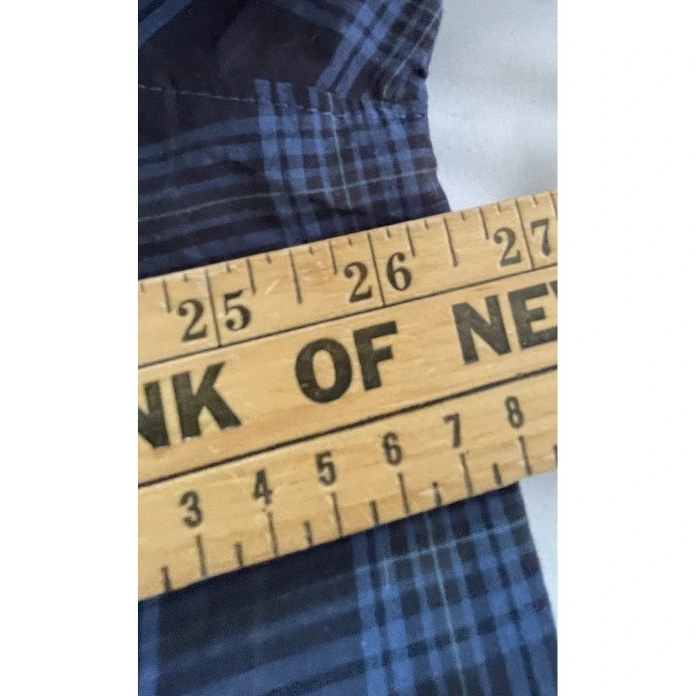 511 Tactical Men's 2XL Blue Plaid Snap Button Shirt Long Sleeve